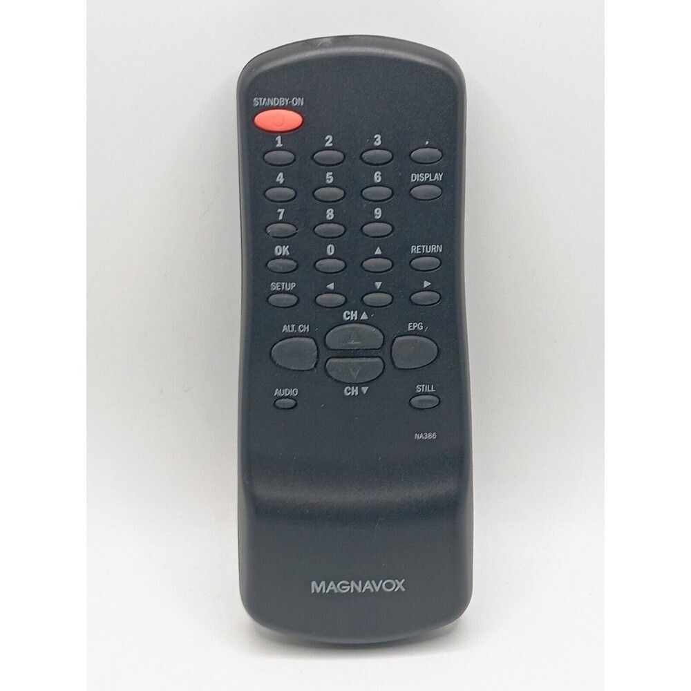Magnavox TV Remote Control Model N9373UD Black IR - TESTED & WORKING!